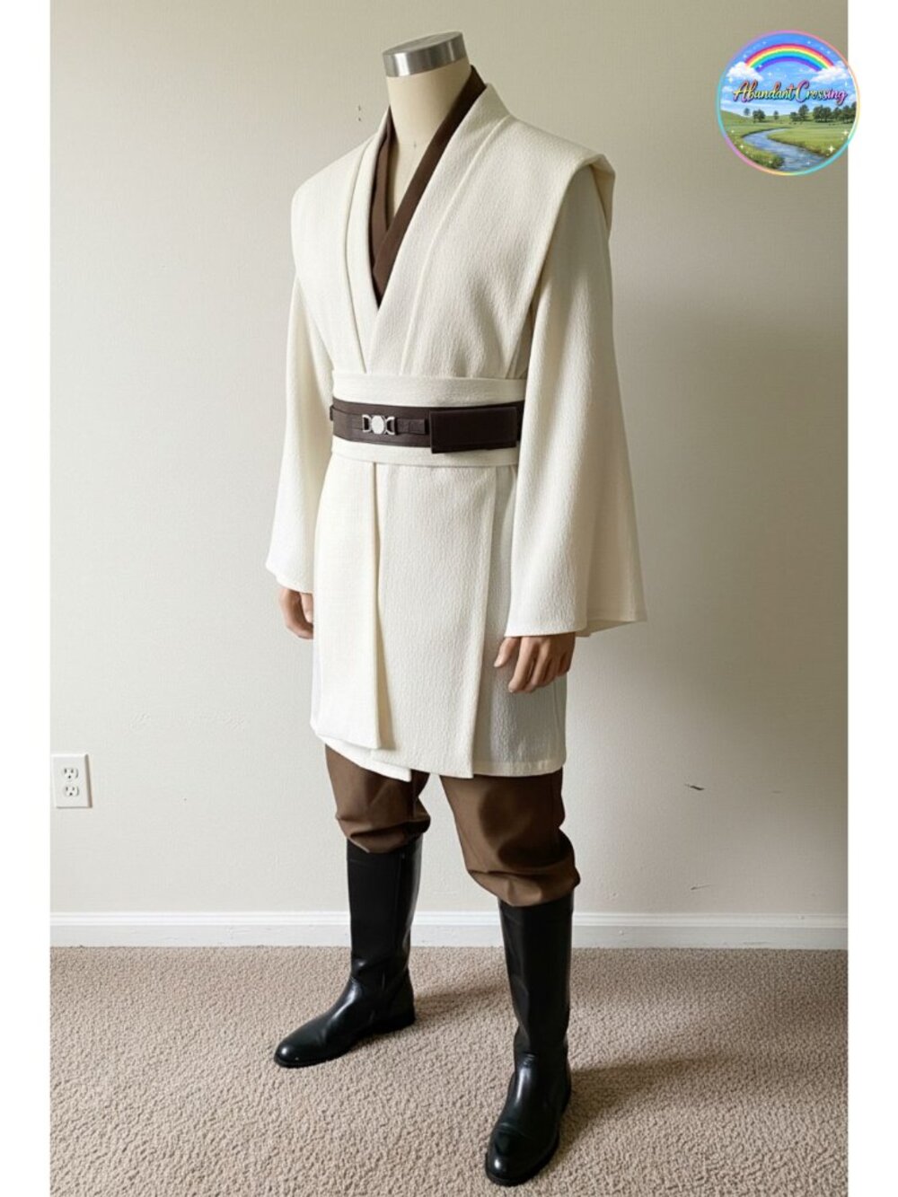 Men's Tunic Costume Knight Cosplay Outfit Hooded Halloween Set